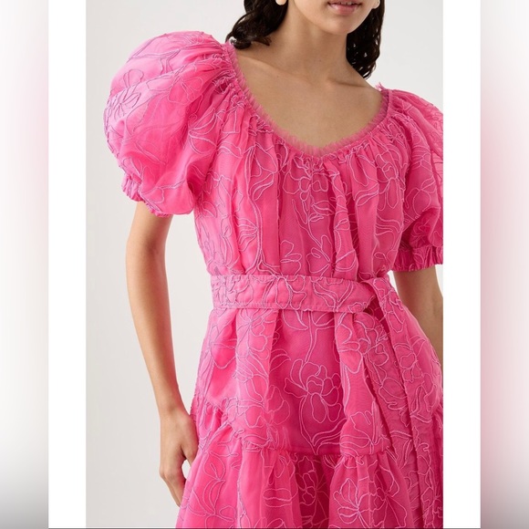 Aje Evangeline cornelli midi dress in pink - Picture 5 of 14